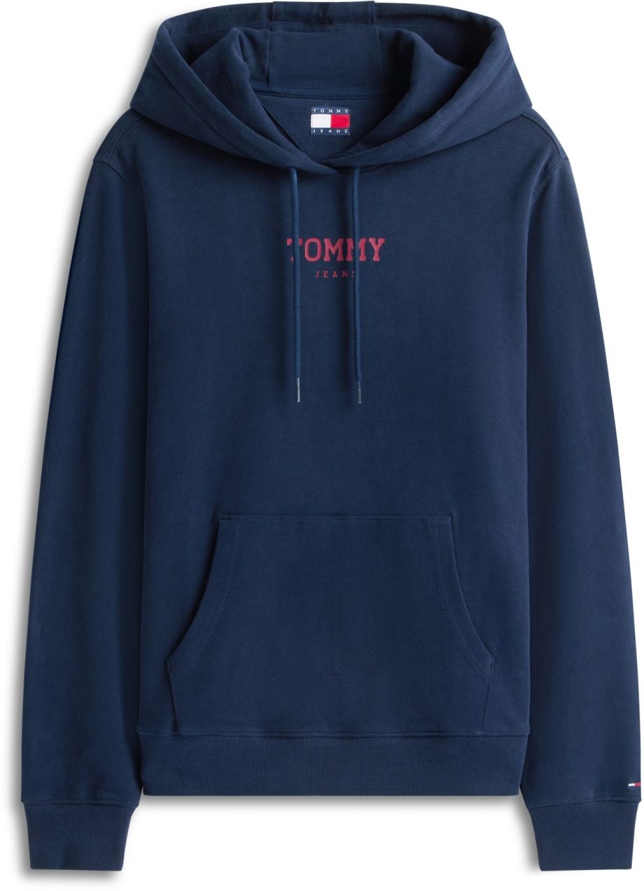 Tommy Jeans Mikina 'ESS'  námornícka modrá / ružová