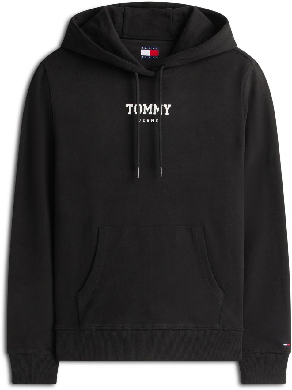 Tommy Jeans Mikina 'ESS'  čierna / biela