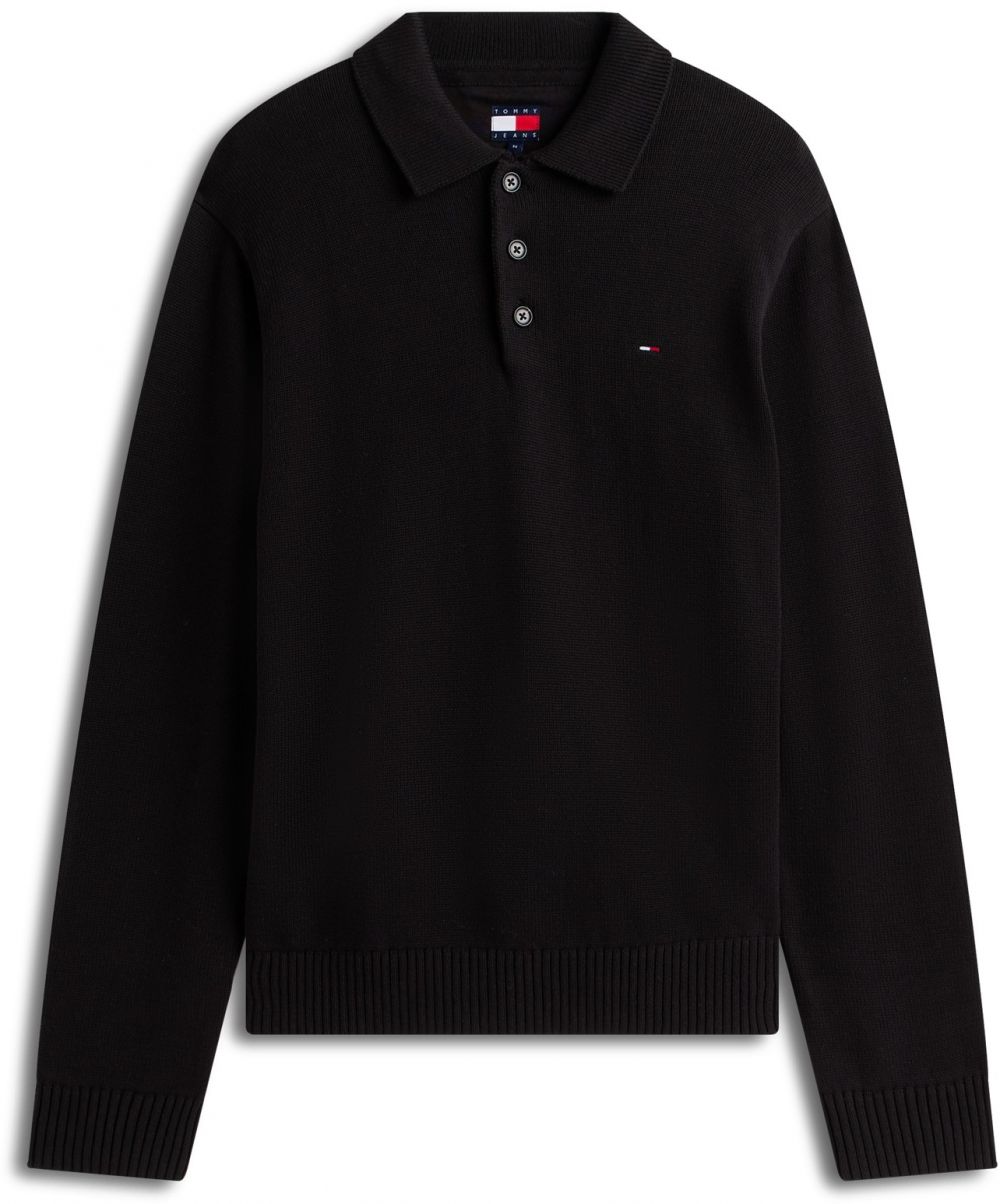 Tommy Jeans Sveter 'ESSENTIAL'  námornícka modrá / červená / čierna / biela