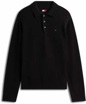 Tommy Jeans Sveter 'ESSENTIAL'  námornícka modrá / červená / čierna / biela