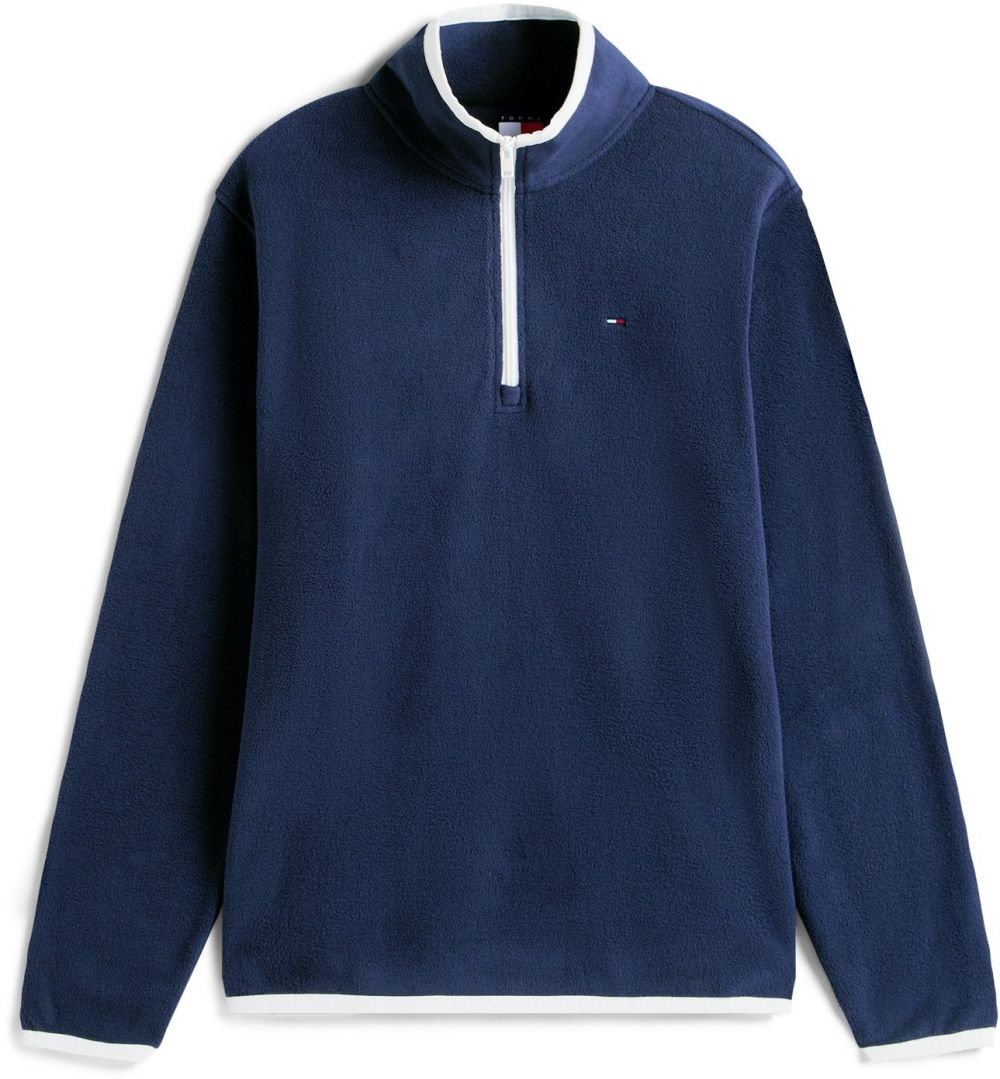 Tommy Jeans Sveter  námornícka modrá / biela