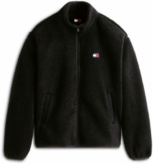 Tommy Jeans Tepláková bunda  čierna