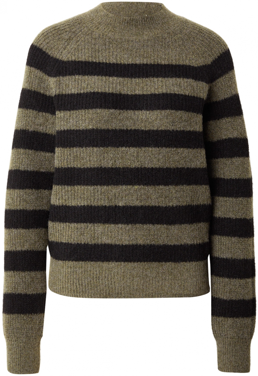 QS Sveter  kaki / čierna