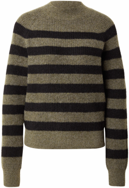 QS Sveter  kaki / čierna