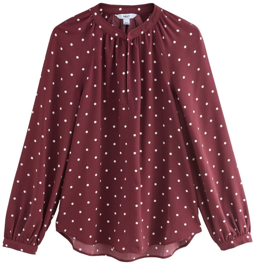 Next Blúzka  burgundská / biela