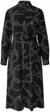 s.Oliver Košeľové šaty  krémová / čierna