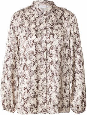 COMMA Blúzka  béžová / hnedá