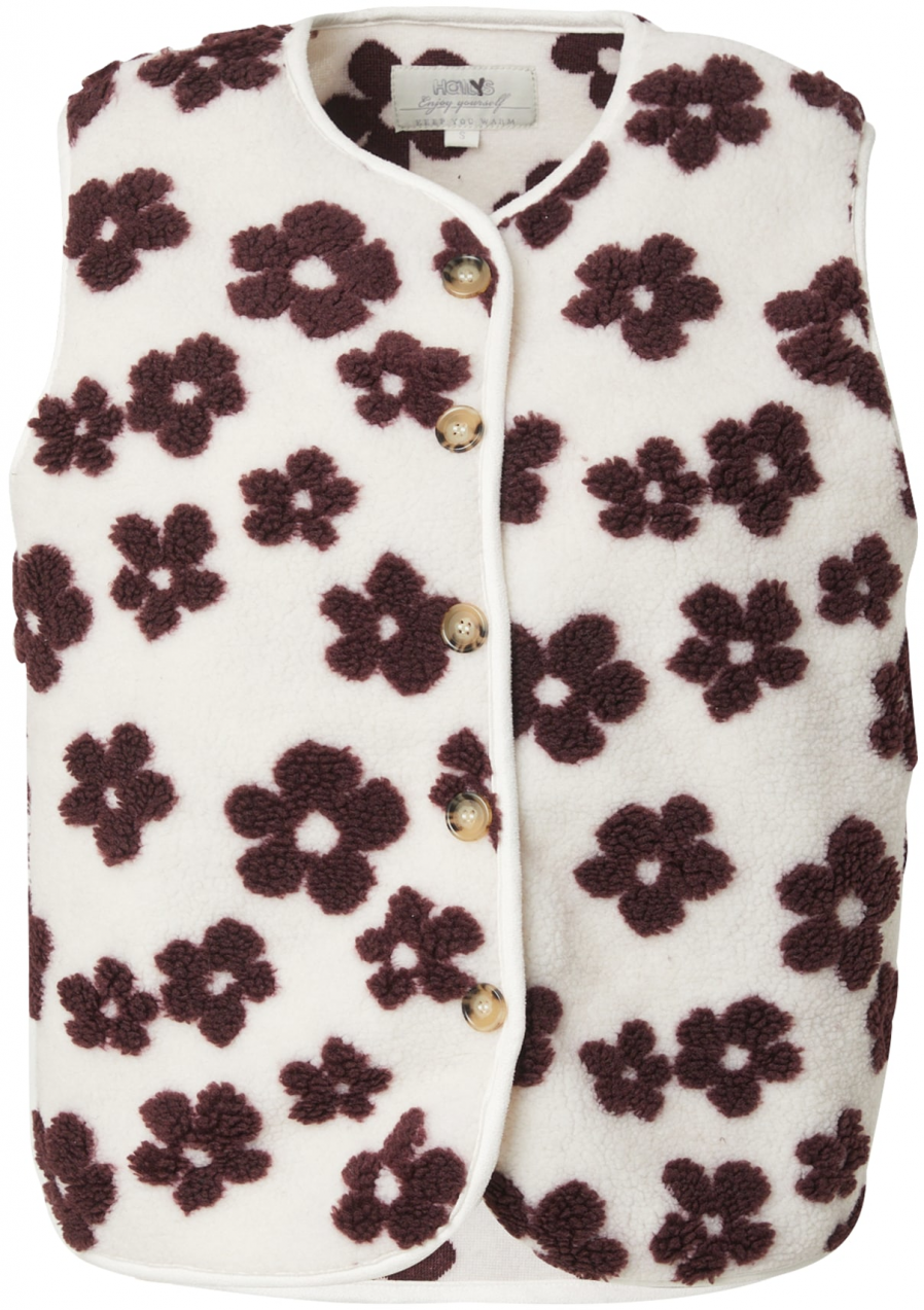 Hailys Pletená vesta 'El44li'  krémová / vínovo červená