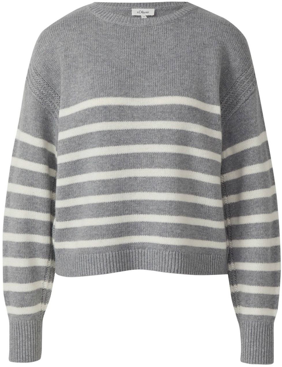 s.Oliver Sveter  grafitová / biela