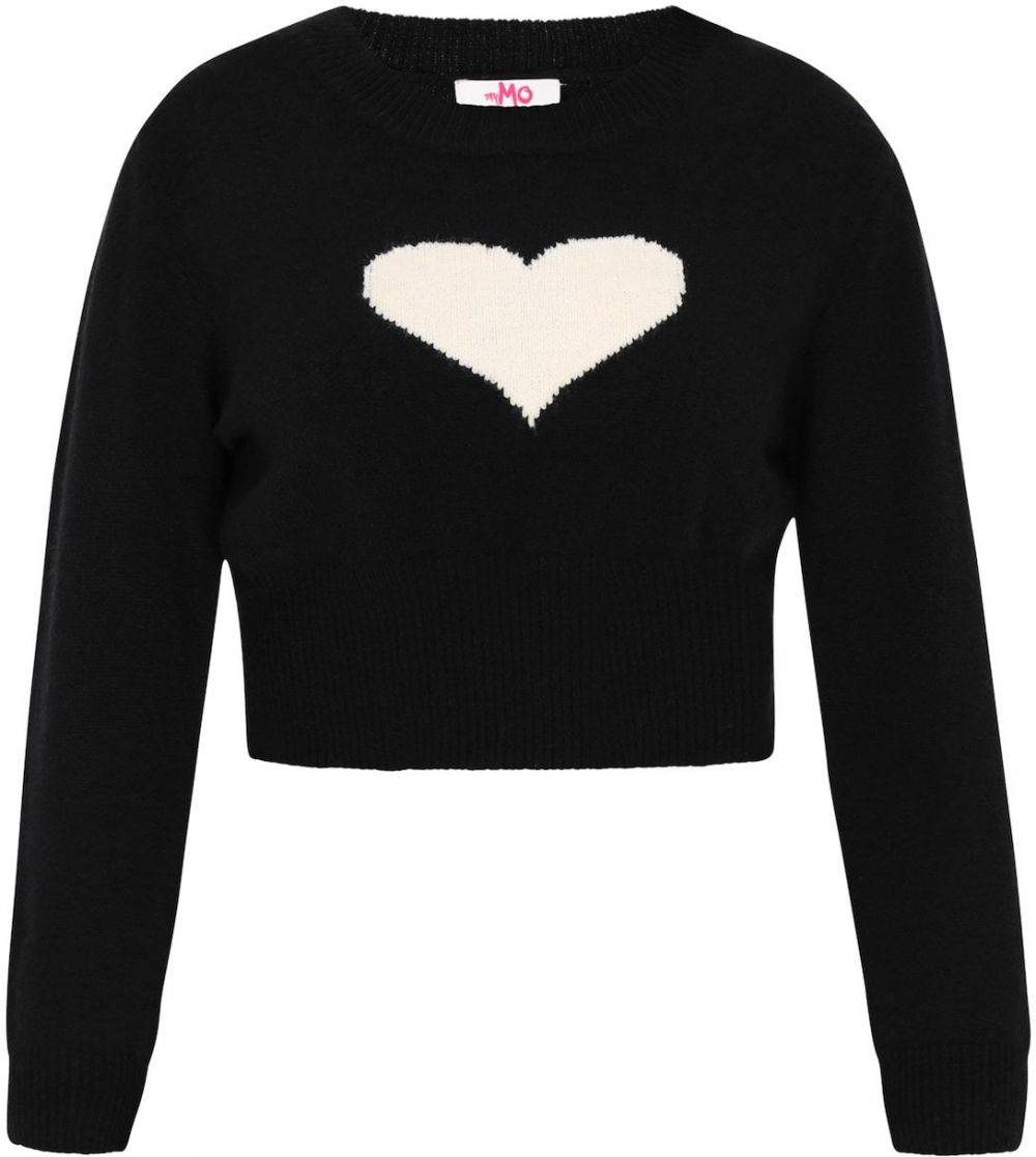 MYMO Sveter  nebielená / čierna