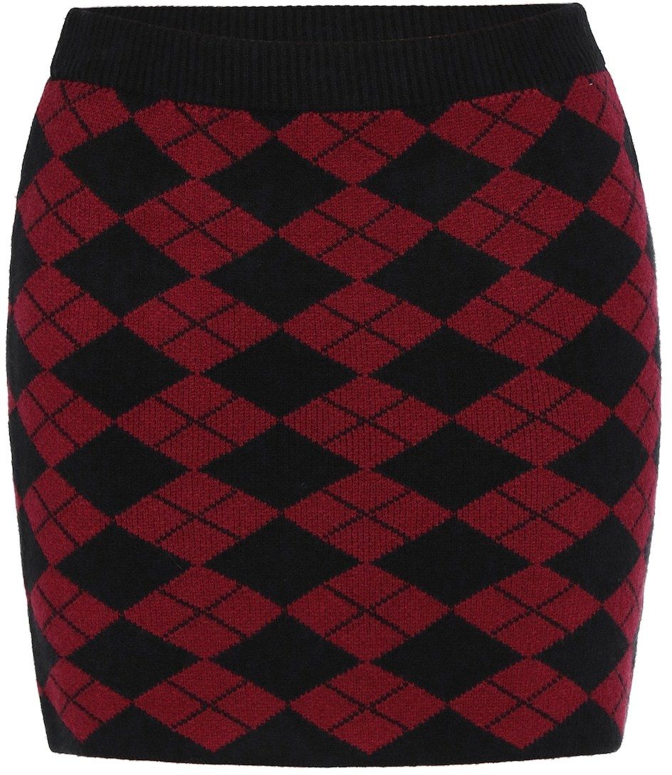 myMo ROCKS Sukňa  burgundská / čierna