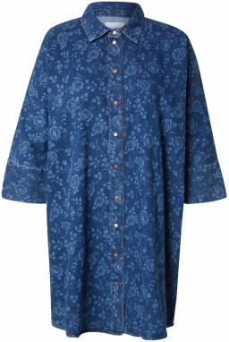 ONLY Carmakoma Košeľové šaty 'CARGRACE'  modrá / modrá denim