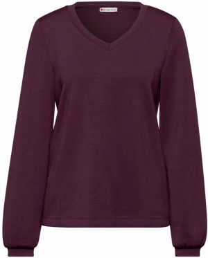 STREET ONE Mikina  černicová