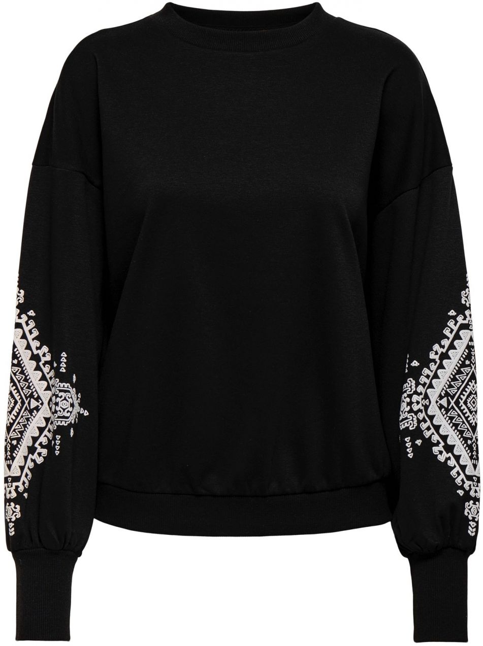 ONLY Mikina 'ONLBroke'  čierna / biela