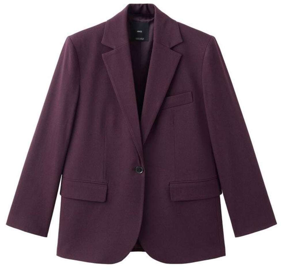 MANGO Blejzer 'Gabi'  vínovo červená