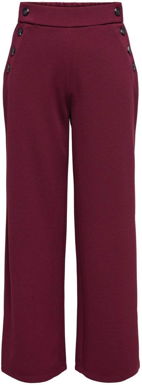 ONLY Nohavice 'ONLRINA'  vínovo červená