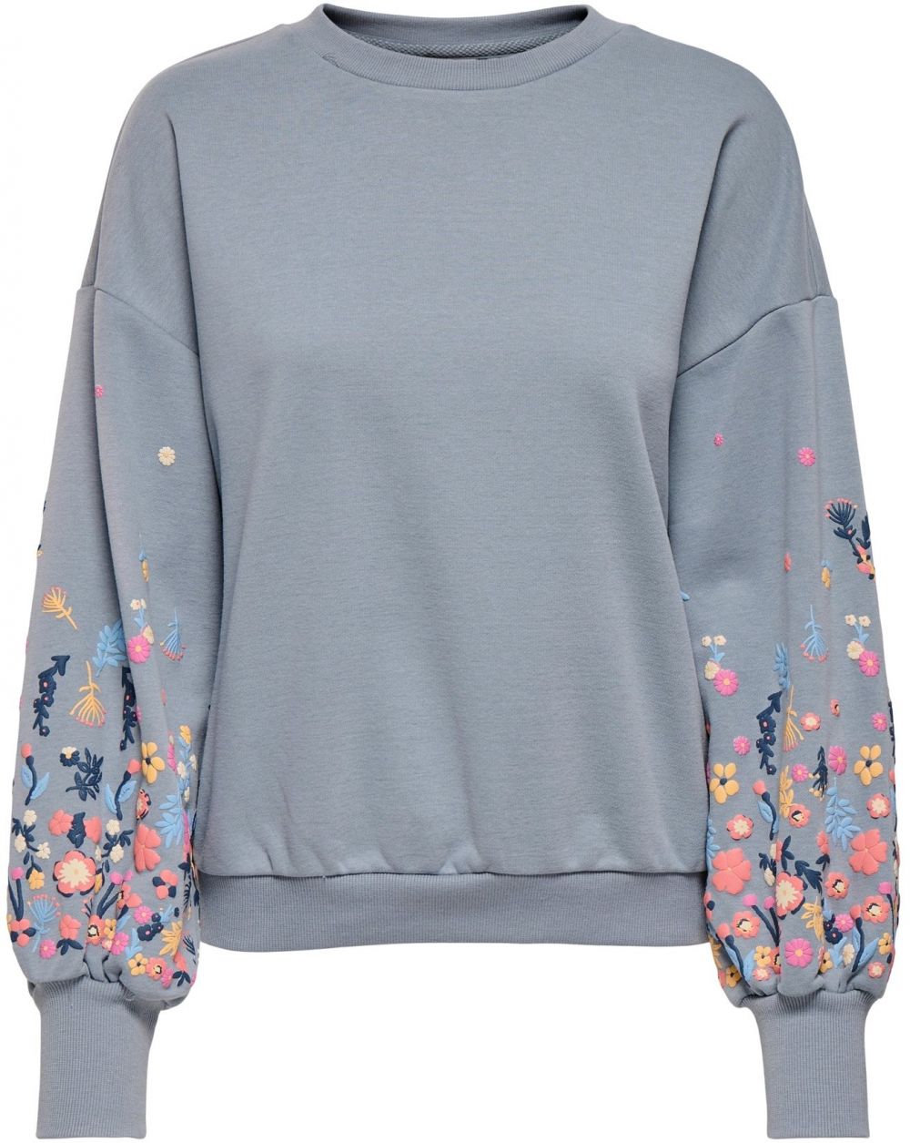 ONLY Mikina 'ONLBrooke'  modrosivá / svetlomodrá / žltá / oranžová