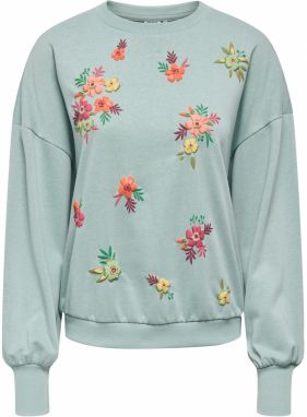 ONLY Mikina 'ONLBROOKE'  olivová / mätová / jedľová / tmavooranžová