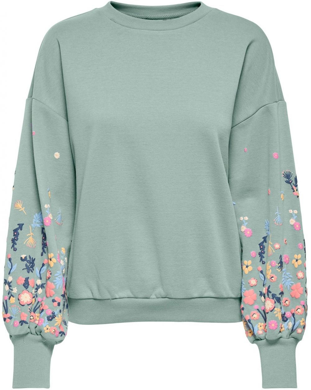 ONLY Mikina 'ONLBROOKE'  modrá / žltá / pastelovo zelená / ružová