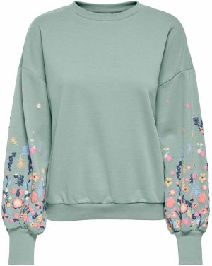 ONLY Mikina 'ONLBROOKE'  modrá / žltá / pastelovo zelená / ružová