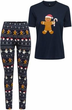 ONLY Pyžamo 'ONLXmas Elfi'  námornícka modrá / hnedá / červená / biela