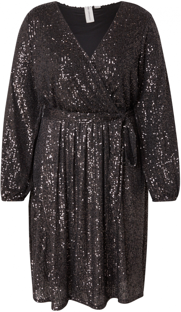 ONLY Carmakoma Kokteilové šaty 'CARAna'  antracitová