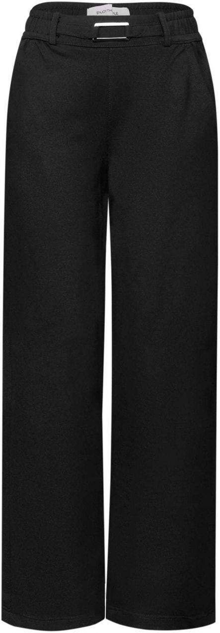 STREET ONE Nohavice  čierna