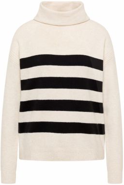 CECIL Sveter  sivobéžová / čierna