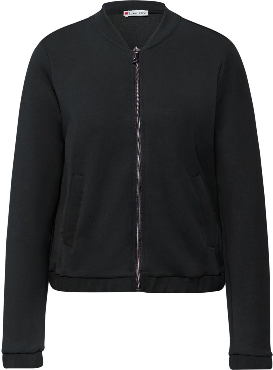 STREET ONE Tepláková bunda  čierna