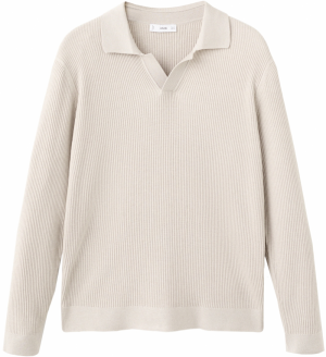 MANGO MAN Sveter 'ANTIGUAS'  béžová