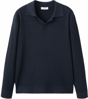 MANGO MAN Sveter 'ANTIGUAS'  námornícka modrá