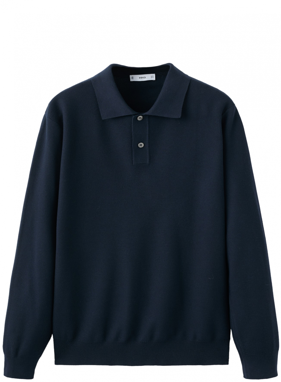 MANGO MAN Sveter 'Tens'  námornícka modrá