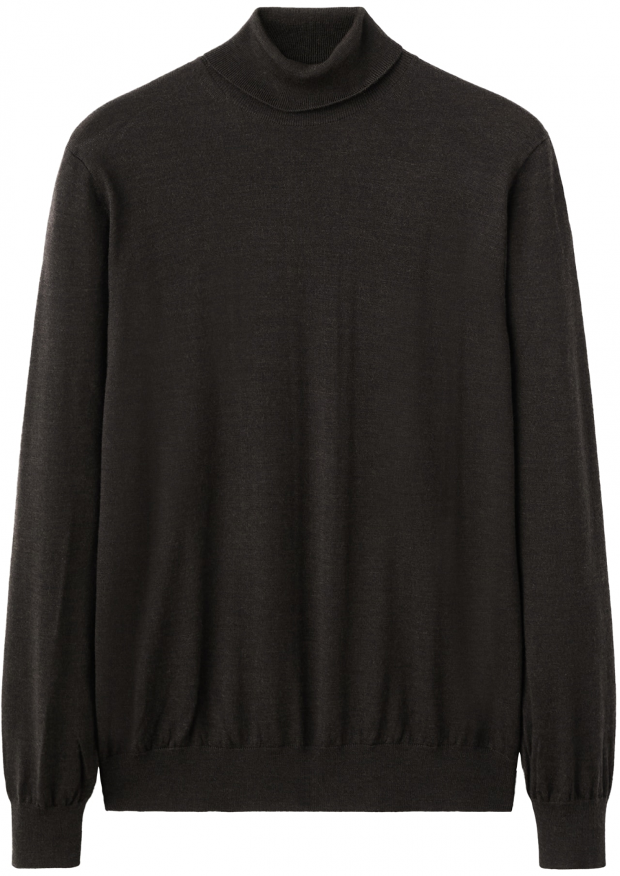 MANGO MAN Sveter 'Willyt'  čokoládová