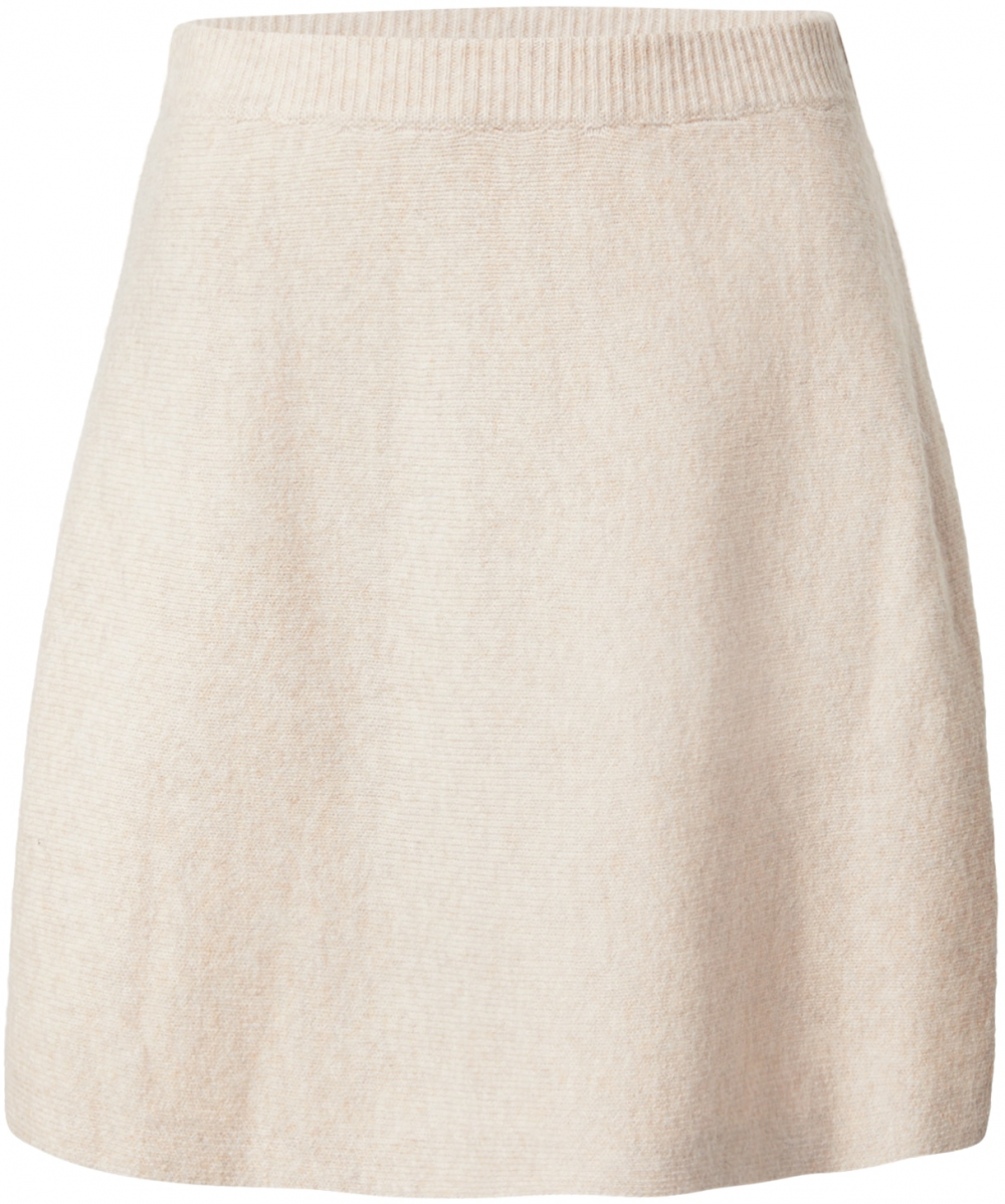 PIECES Sukňa 'PCMALOU'  sivobéžová