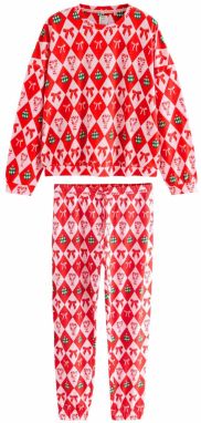 Next Pyžamo  zelená / červená / šedobiela