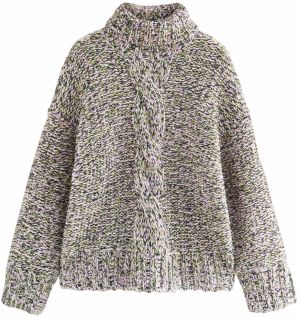 Next Sveter  námornícka modrá / zelená / svetloružová