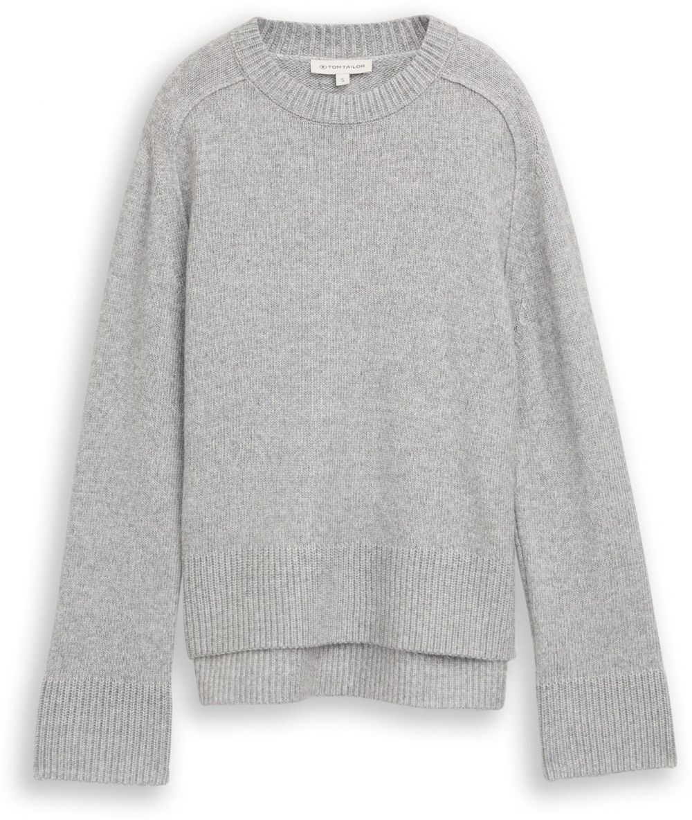 TOM TAILOR Sveter  sivá melírovaná