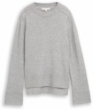 TOM TAILOR Sveter  sivá melírovaná