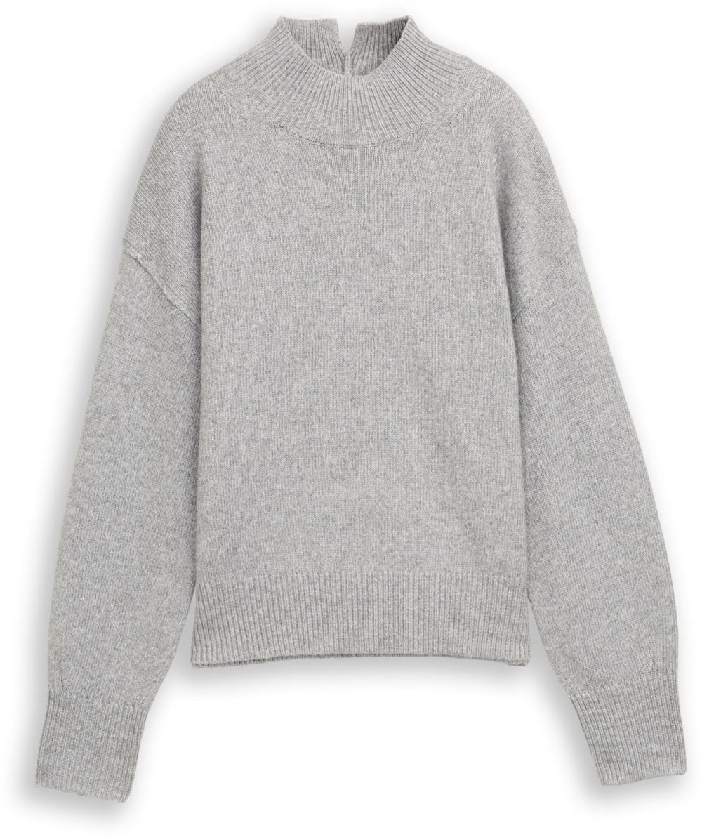 TOM TAILOR Sveter  sivá melírovaná