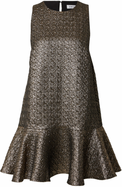 EDITED Kokteilové šaty 'Zainab'  hnedá / zlatá