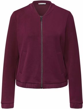 STREET ONE Tepláková bunda  burgundská