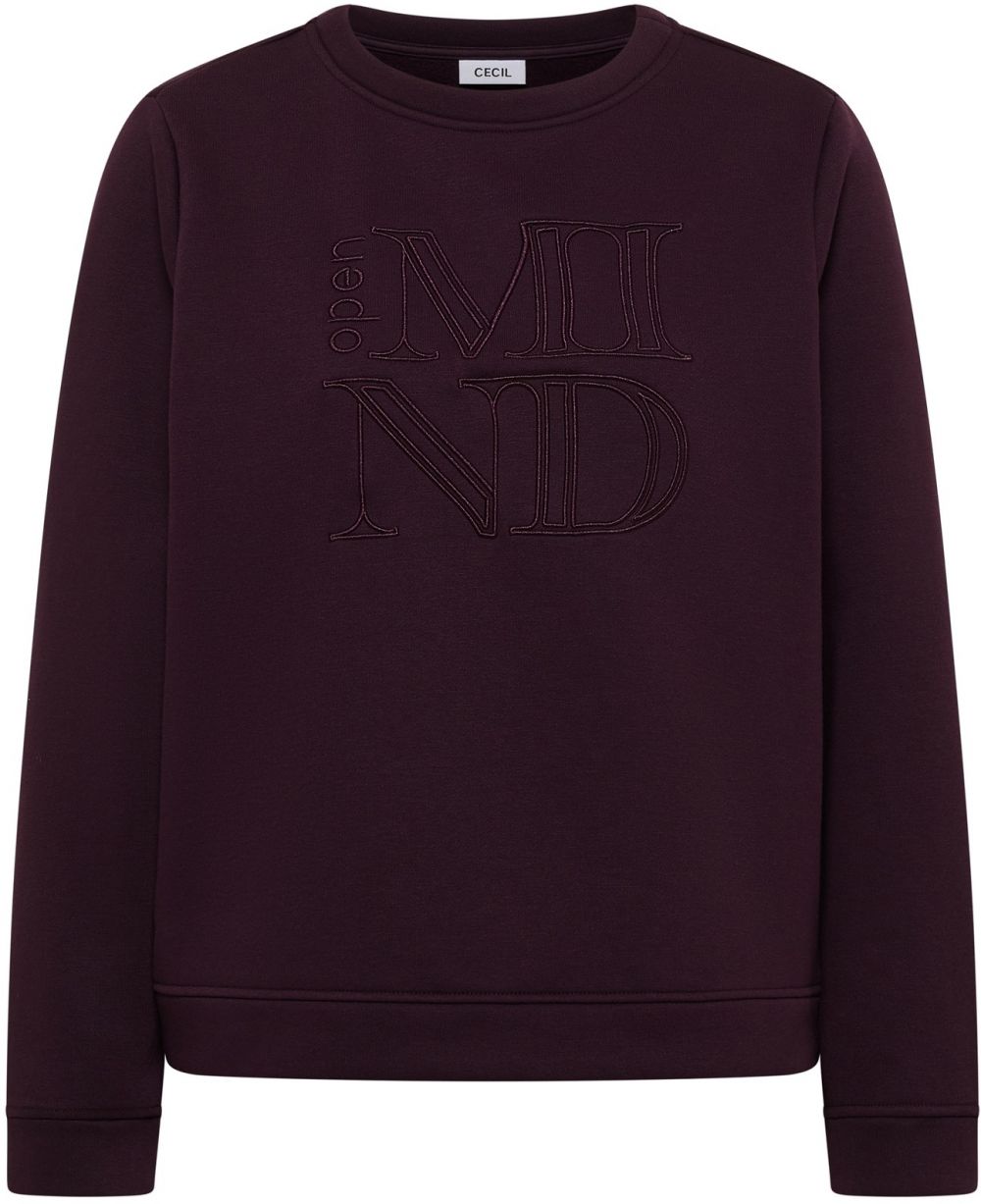 CECIL Mikina  bordová