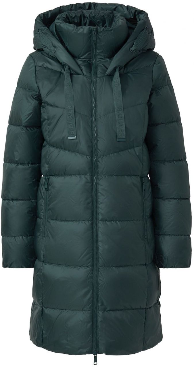 s.Oliver Zimný kabát  tmavozelená