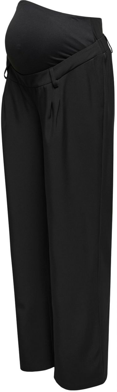 Only Maternity Plisované nohavice 'OLMPLEAT'  čierna