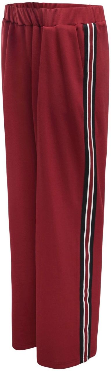 Only Maternity Nohavice 'OLMWARM'  vínovo červená / čierna / biela