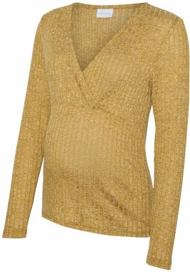 MAMALICIOUS Tričko 'MLZENIA TESS'  hnedá melírovaná