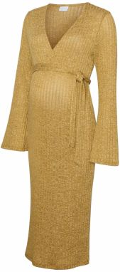 MAMALICIOUS Pletené šaty 'MLZenia'  koňaková