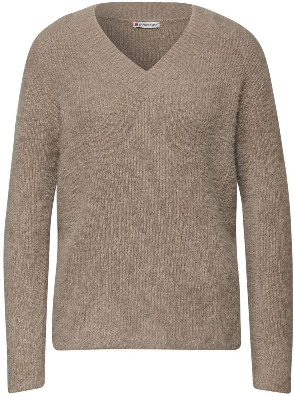 STREET ONE Sveter  svetlohnedá
