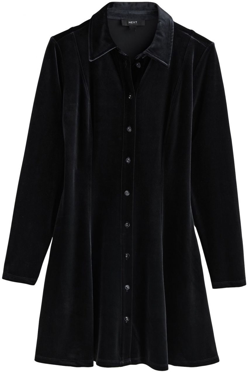 Next Košeľové šaty  čierna