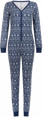Hunkemöller Pyžamo  zafírová / biela